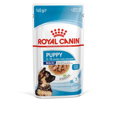 Royal Canin Maxi Puppy – Hrană Umedă în Sos pentru Pui de Câine de Talie Mare, 140 g
